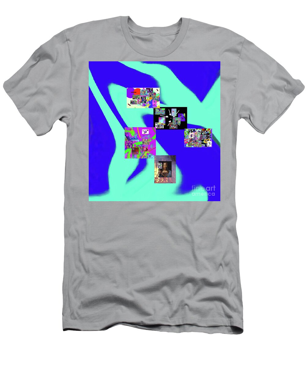 Walter Paul Bebirian: Volord Kingdom Art Collection Grand Gallery T-Shirt featuring the digital art 4-1-2020b by Walter Paul Bebirian