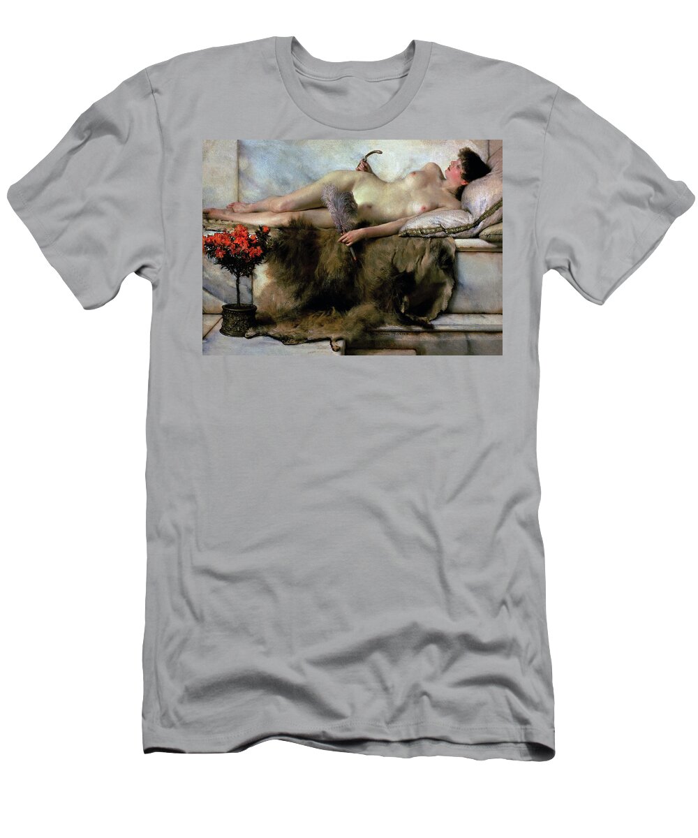 Tepidarium T-Shirt featuring the painting In the Tepidarium by Lawrence Alma-Tadema by Mango Art