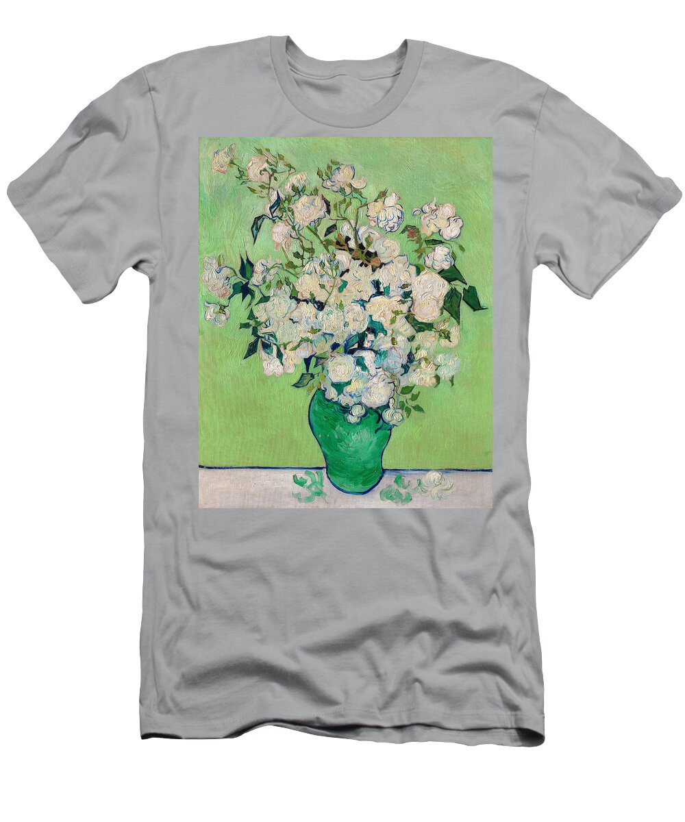 Vincent Van Gogh T-Shirt featuring the painting Vase of Flowers by Vincent Van Gogh