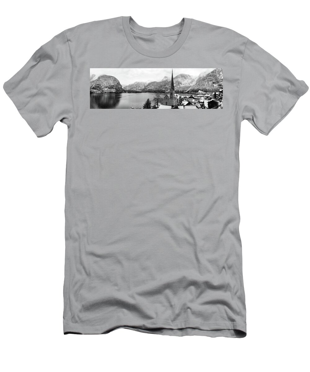 Austria T-Shirt featuring the photograph Winter in Hallstatt #6 by Robert Grac