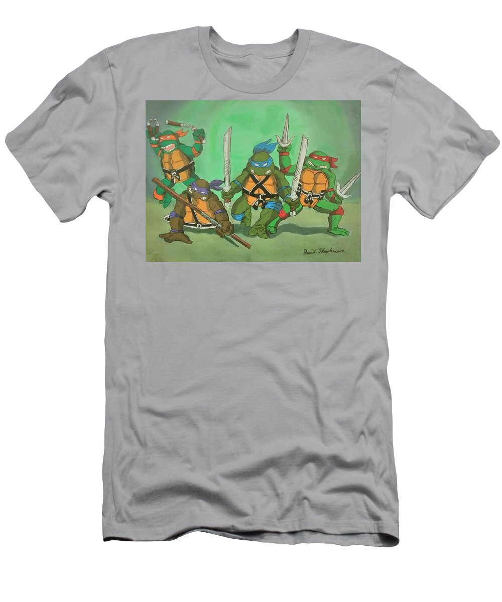 Teenage Mutant Ninja Turtles #1 T-Shirt by David Stephenson - Fine Art  America