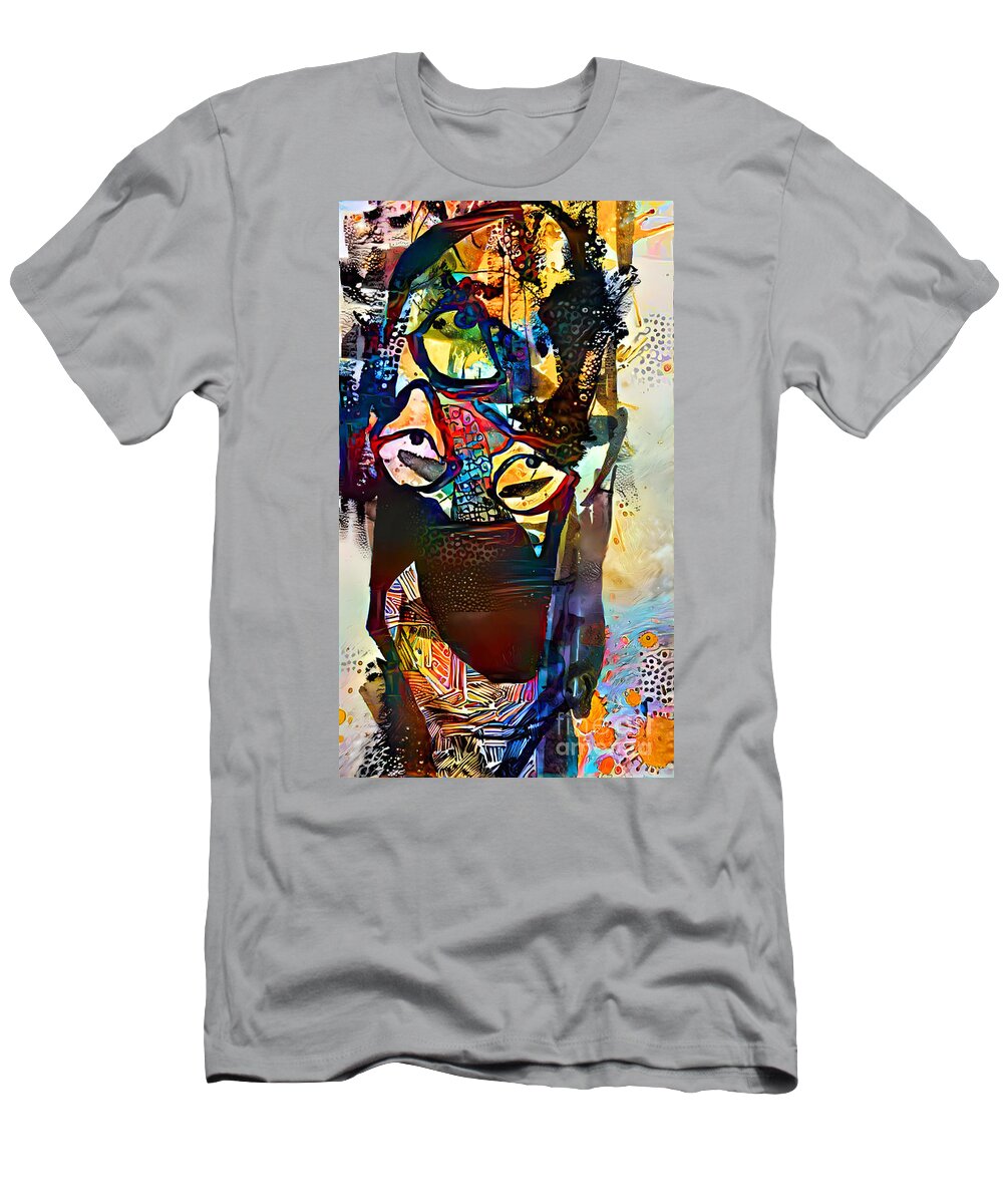 Contemporary Art T-Shirt featuring the digital art 99 by Jeremiah Ray