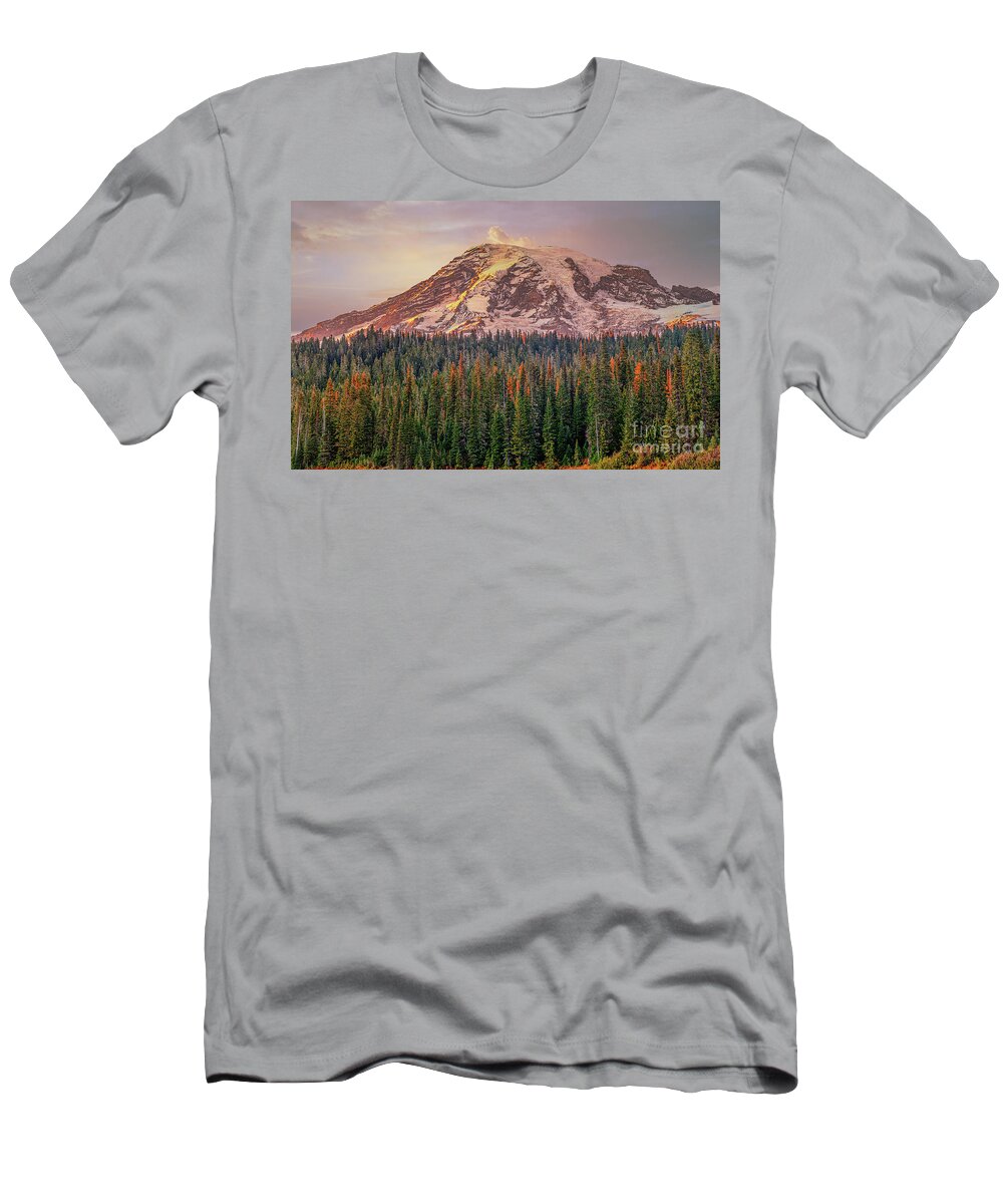 Sunset T-Shirt featuring the photograph A Beautiful Sunset by Dheeraj Mutha