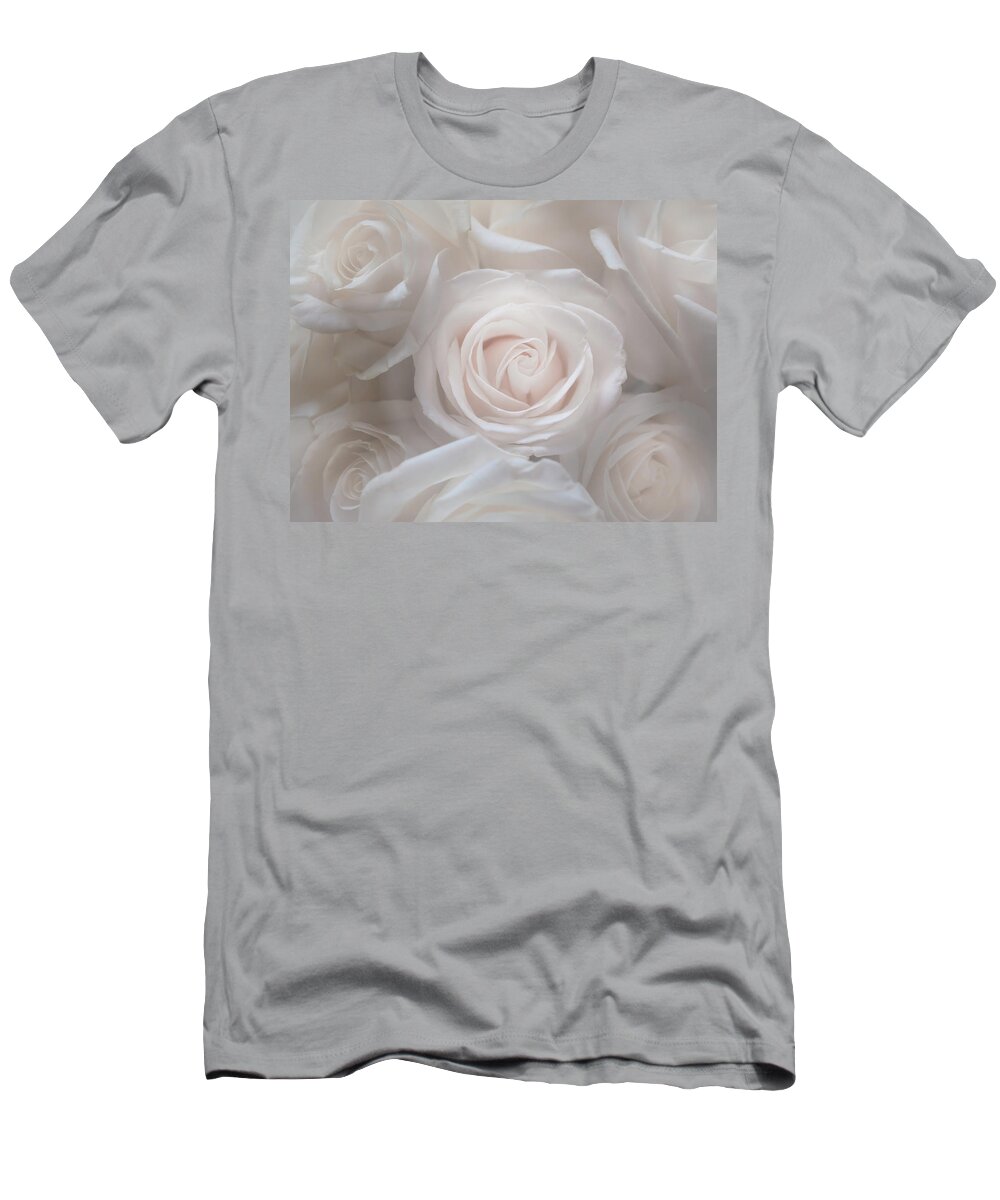 Roses T-Shirt featuring the photograph A Bustle of Roses by Sylvia Goldkranz