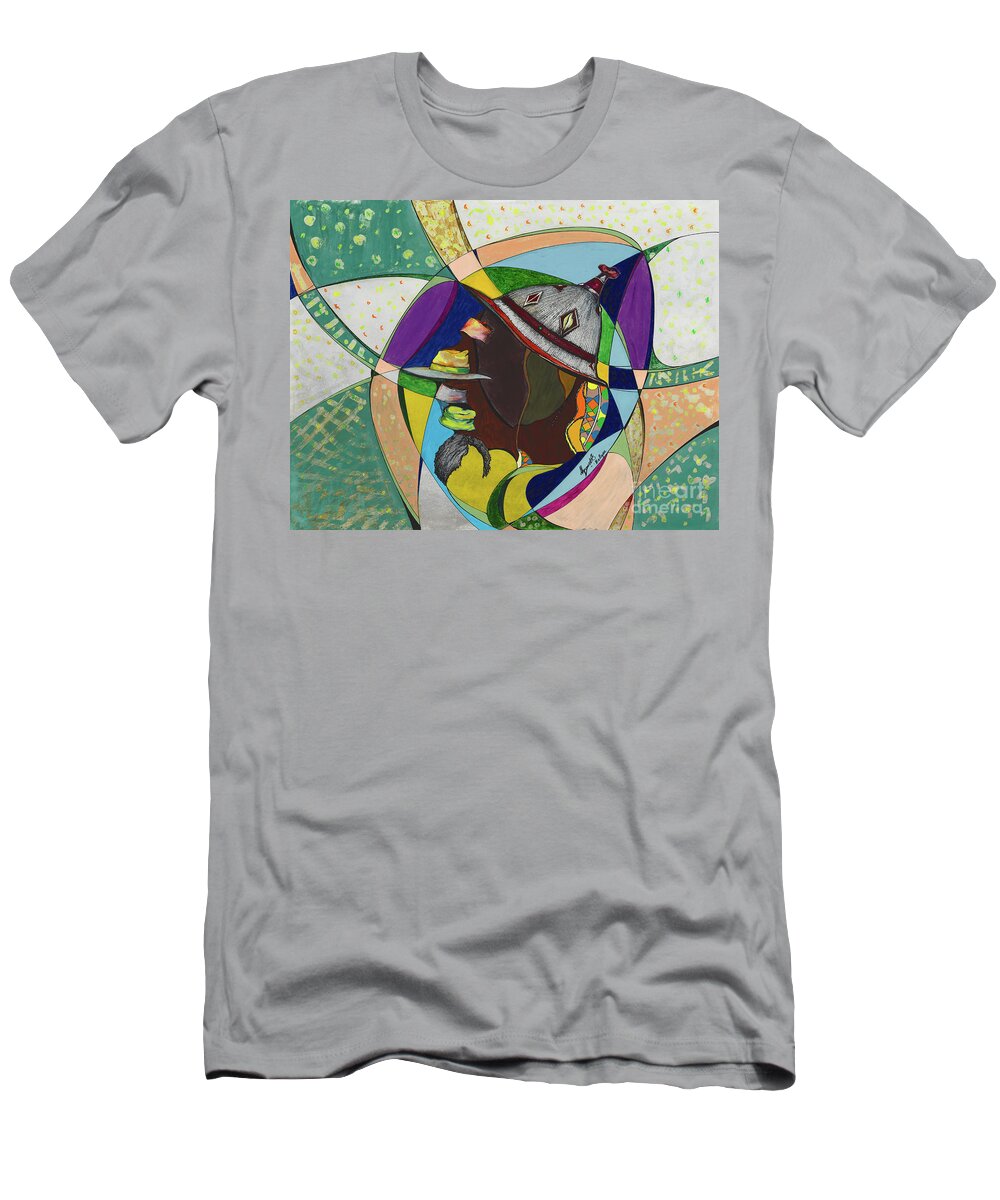  T-Shirt featuring the painting A Heart with many Hats by Relique Dorcis