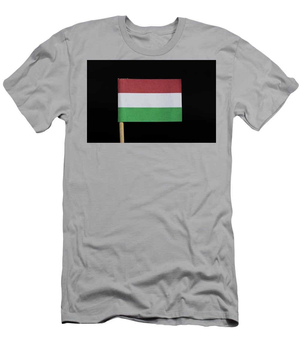 Hungary T-Shirt featuring the photograph Flag of Hungary by Vaclav Sonnek