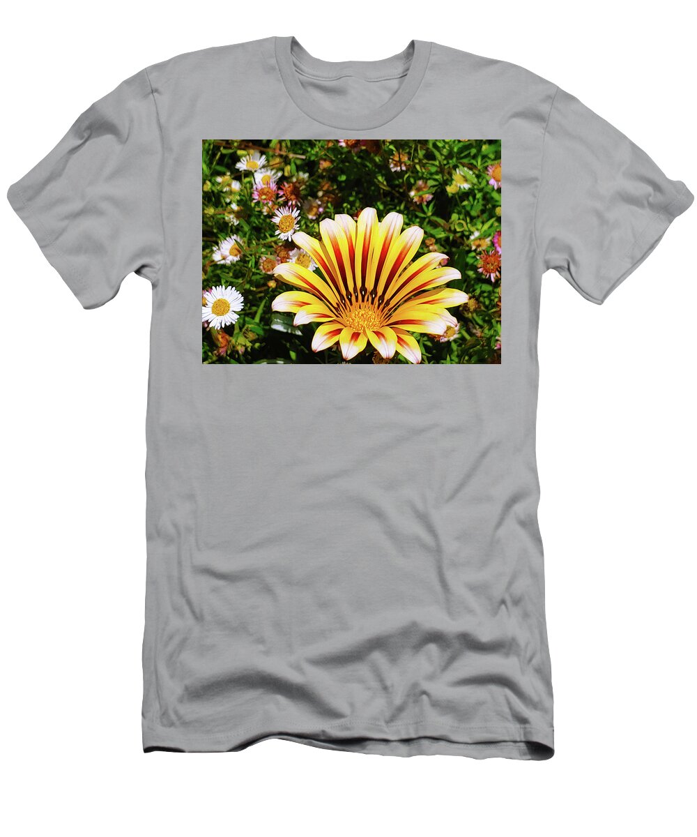 Flowers T-Shirt featuring the photograph A Sunrise of Flowers by Marcus Jones