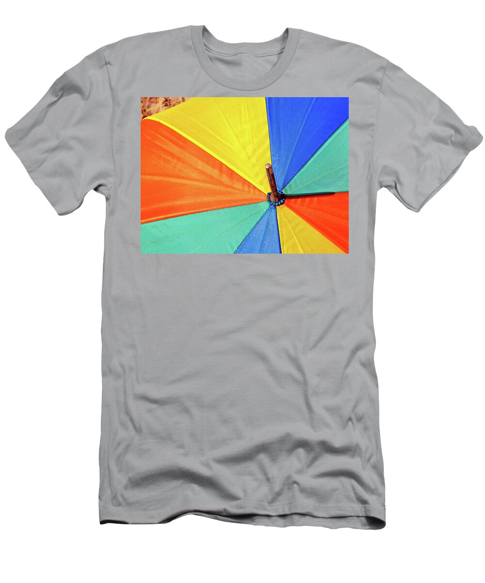 Umbrella T-Shirt featuring the photograph A View from the Summer Sky by Rick Locke - Out of the Corner of My Eye