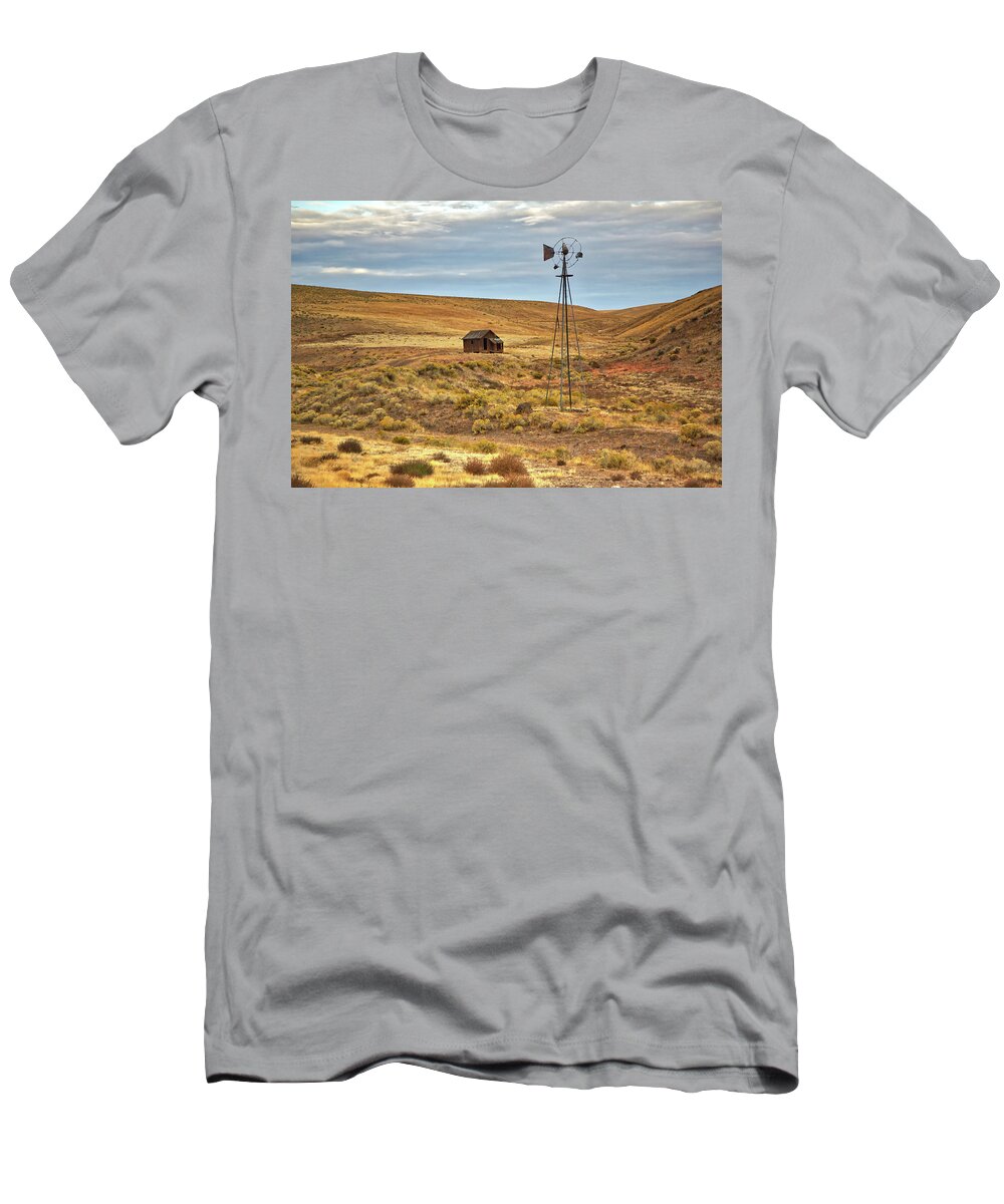 Desert T-Shirt featuring the photograph Abandoned by Loyd Towe Photography