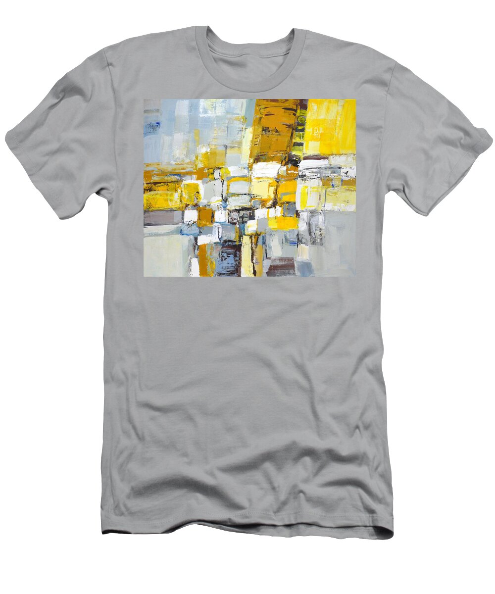 Abstraction T-Shirt featuring the painting 	Abstraction 2021 by Iryna Kastsova