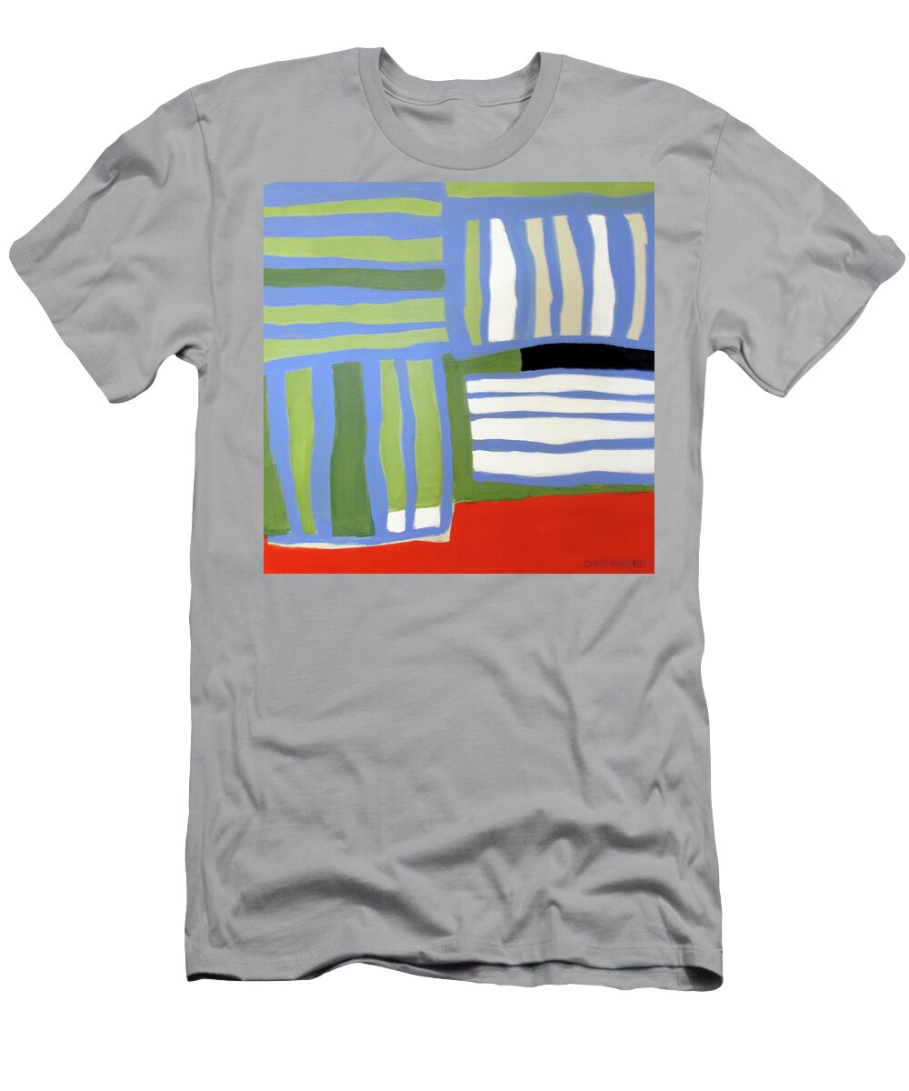 African American Quilt T-Shirt featuring the painting African American Quilt by Chris Gholson