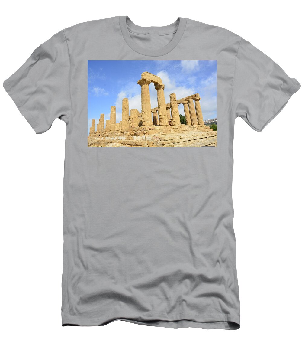 Agrigento T-Shirt featuring the photograph Agrigento, Valley of the Kings 1 by Regina Muscarella