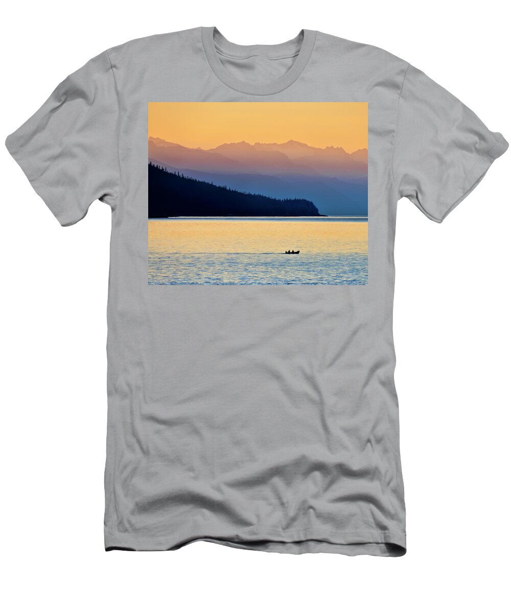 Alaska T-Shirt featuring the photograph Alaskan Sunset by Betty Eich