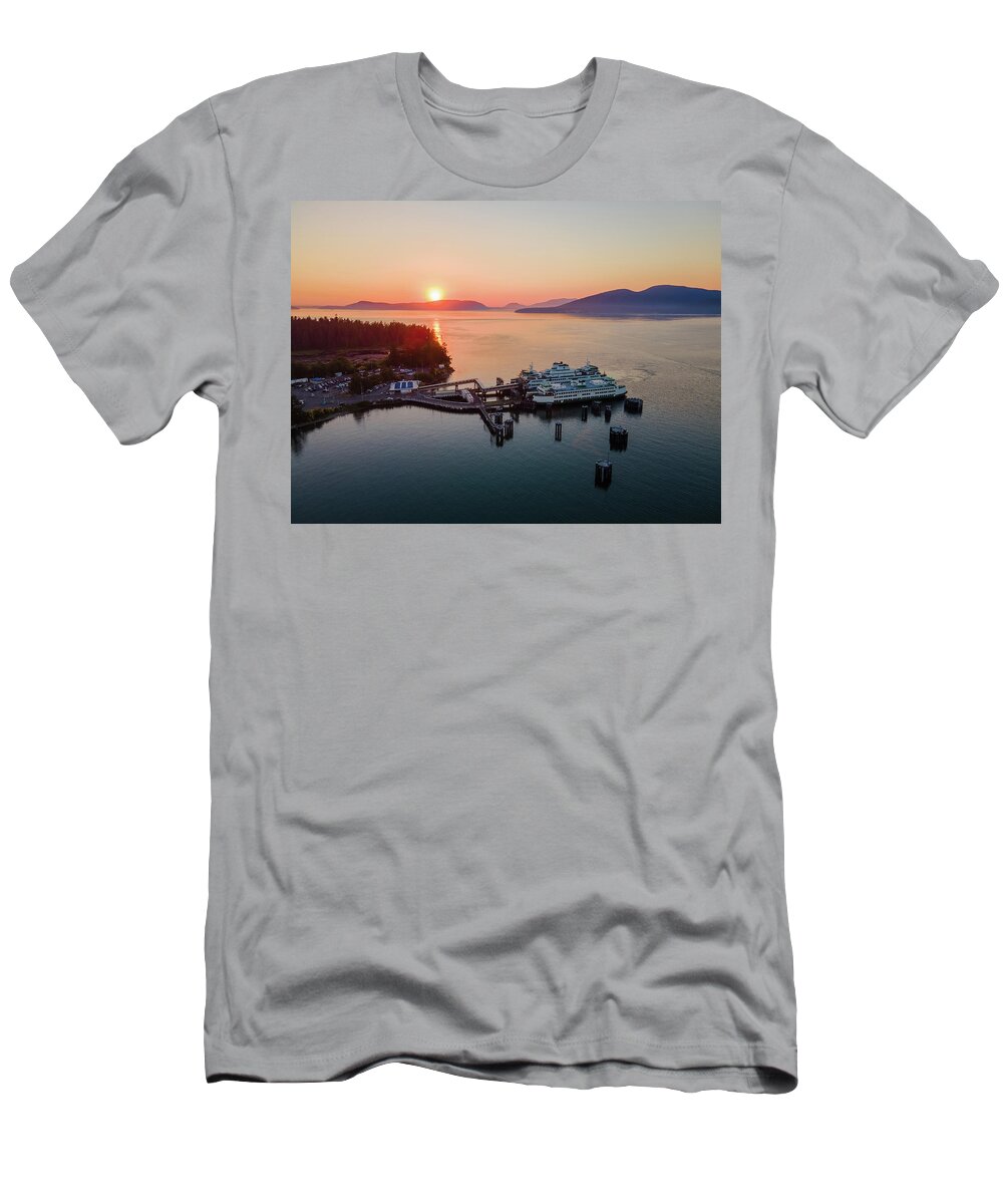 Anacortes T-Shirt featuring the photograph Anacortes Terminal 1 by Michael Rauwolf