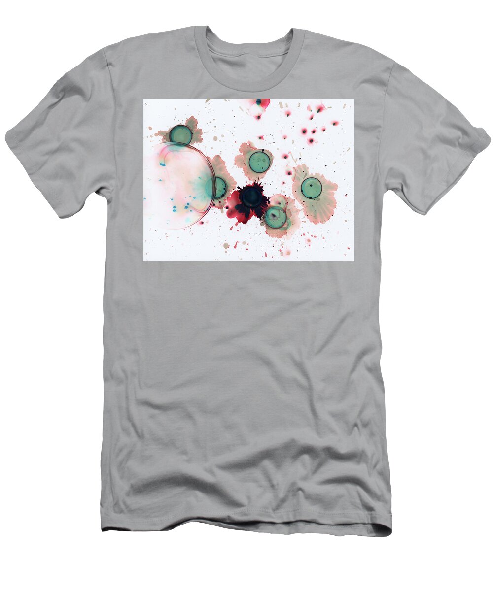 : Alcohol T-Shirt featuring the painting Anti Bodies by KC Pollak