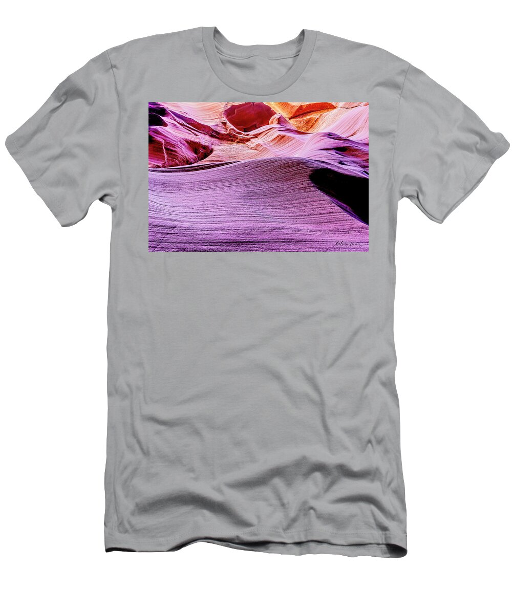 Landscape T-Shirt featuring the photograph Antilope Series 15 by Silvia Marcoschamer
