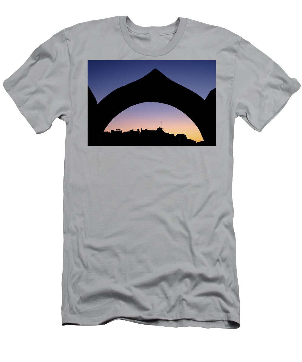 Moorish T-Shirt featuring the photograph Arch silhouette by Gary Browne