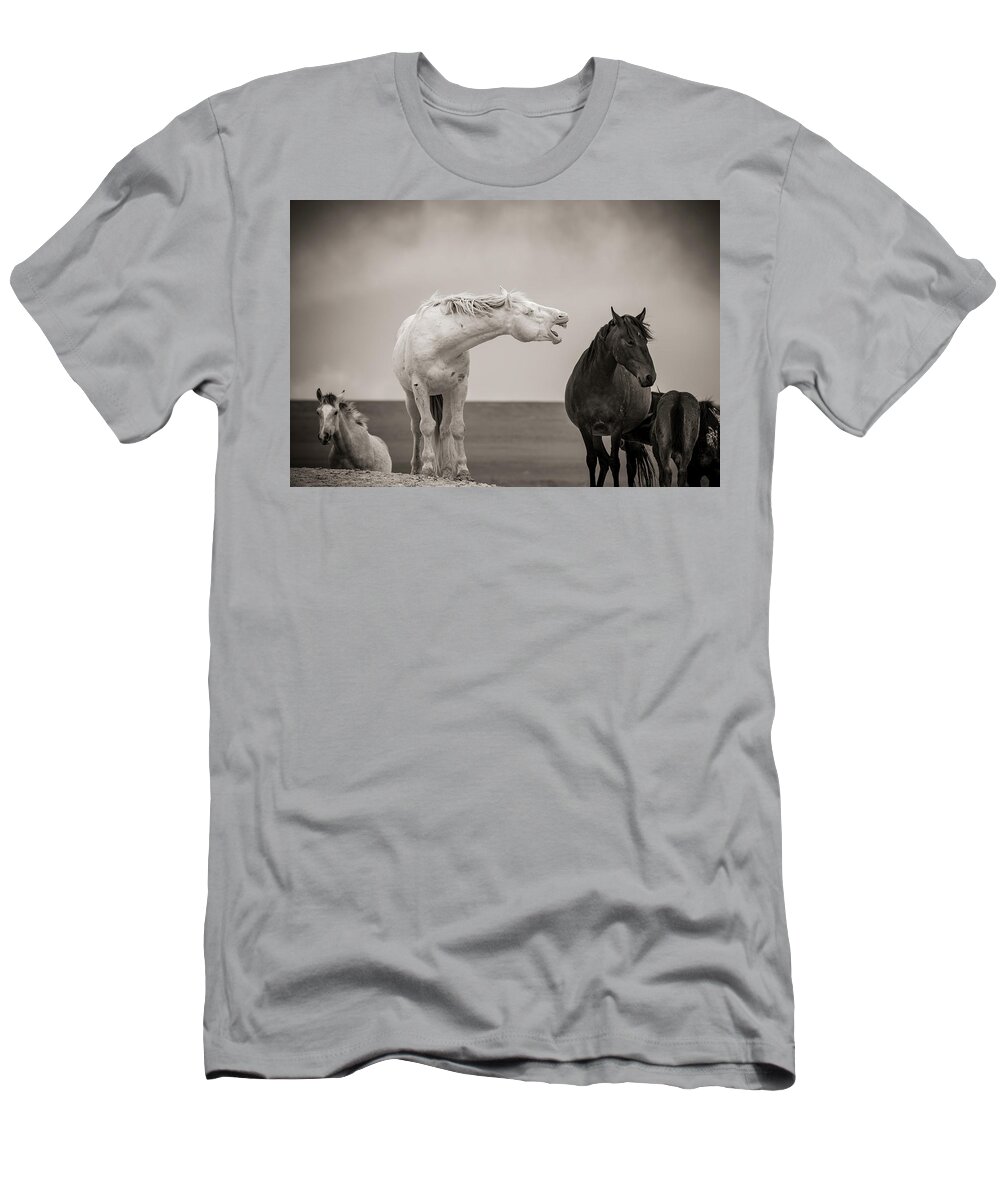 Wild Horse T-Shirt featuring the photograph Are You Listening by Dirk Johnson