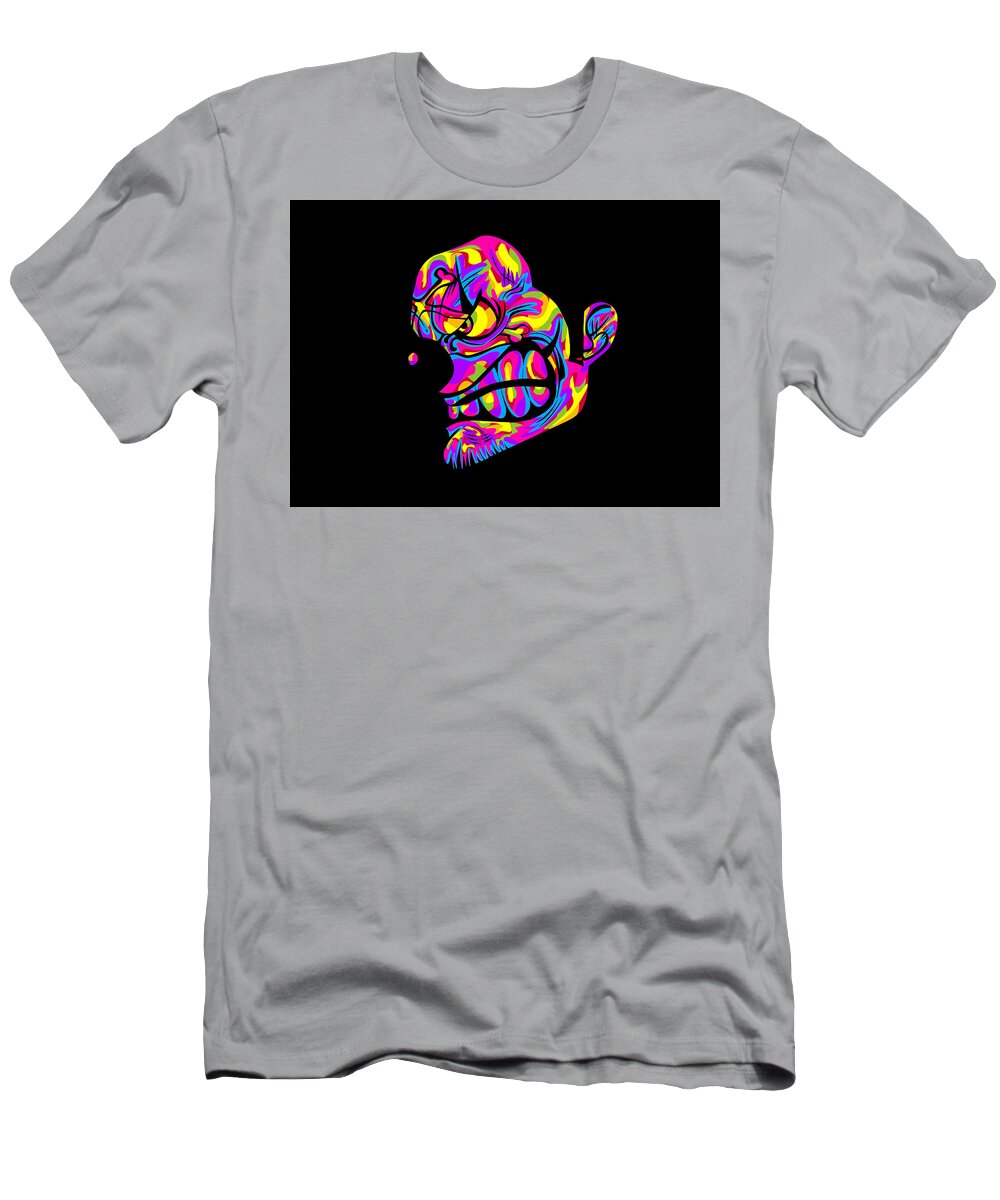 Clothes T-Shirt featuring the painting art clown Poster by Kennedy Leah