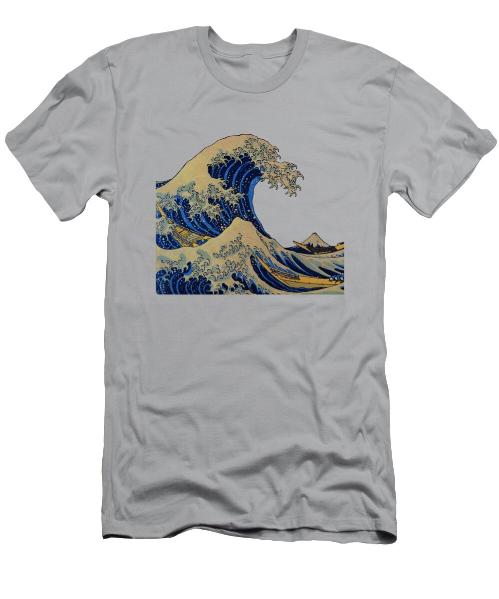 The Great Wave Off Kanagawa T-Shirt featuring the digital art The great wave off Kanagawa by Madame Memento