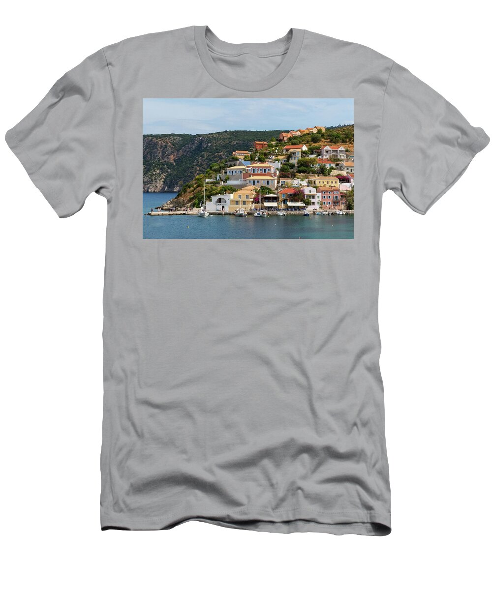 Assos T-Shirt featuring the photograph Assos in Cephalonia by Rob Hemphill