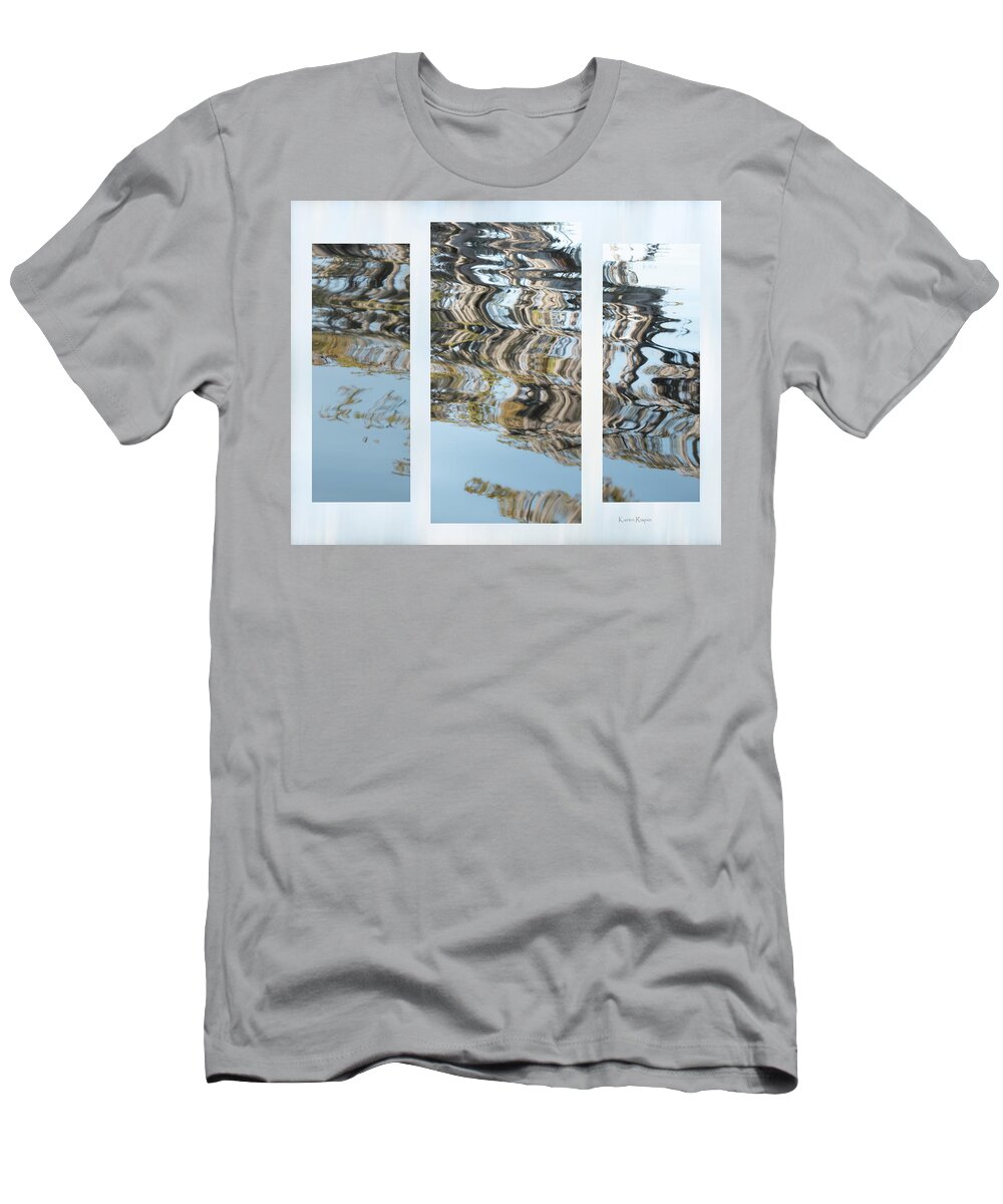 Taxodium T-Shirt featuring the photograph Bald cypress reflections by Karen Rispin