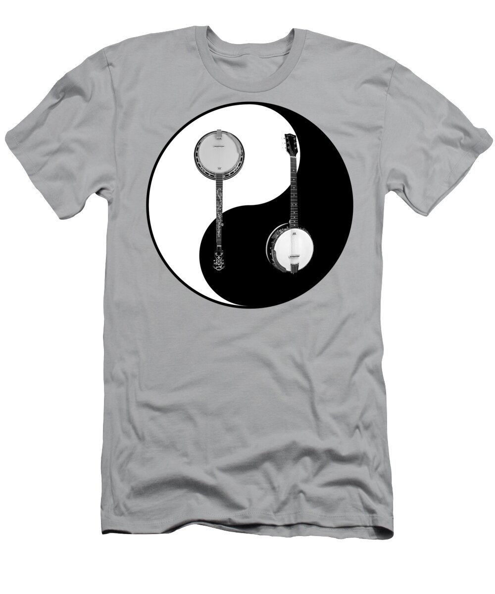 Banjo T-Shirt featuring the digital art Banjo Balance by Bill Richards