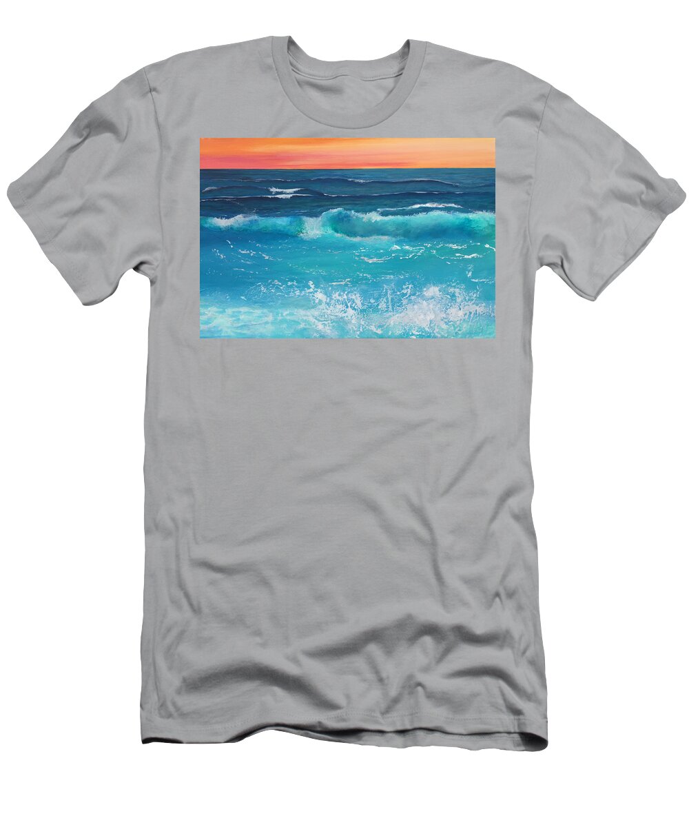  T-Shirt featuring the painting Be Strong and Courageous by Linda Bailey