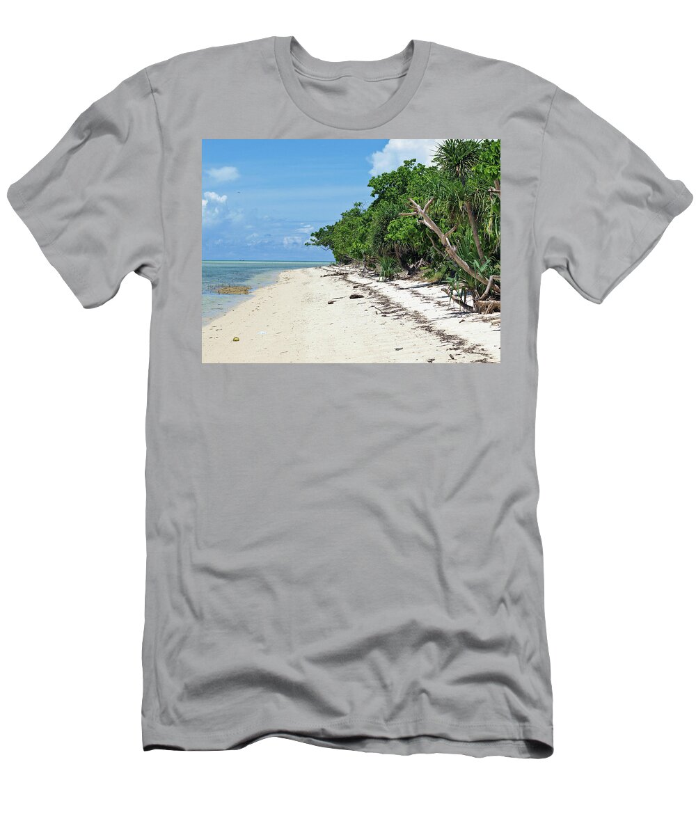 Arreceffi Island T-Shirt featuring the photograph Beach of Beauty by David Desautel