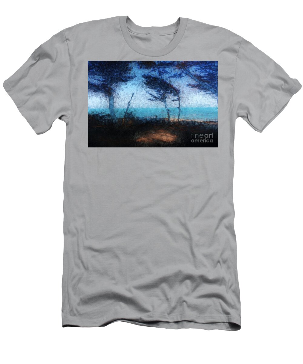 Beach T-Shirt featuring the photograph Beach Pines in the Breeze by Katherine Erickson