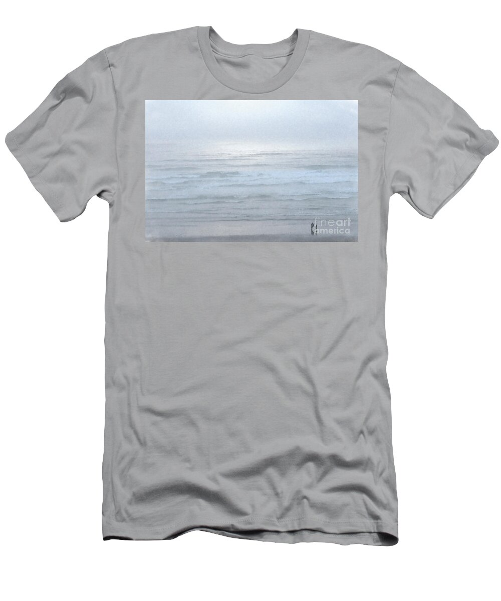 Coastal T-Shirt featuring the digital art Beach Tranquility by Kirt Tisdale