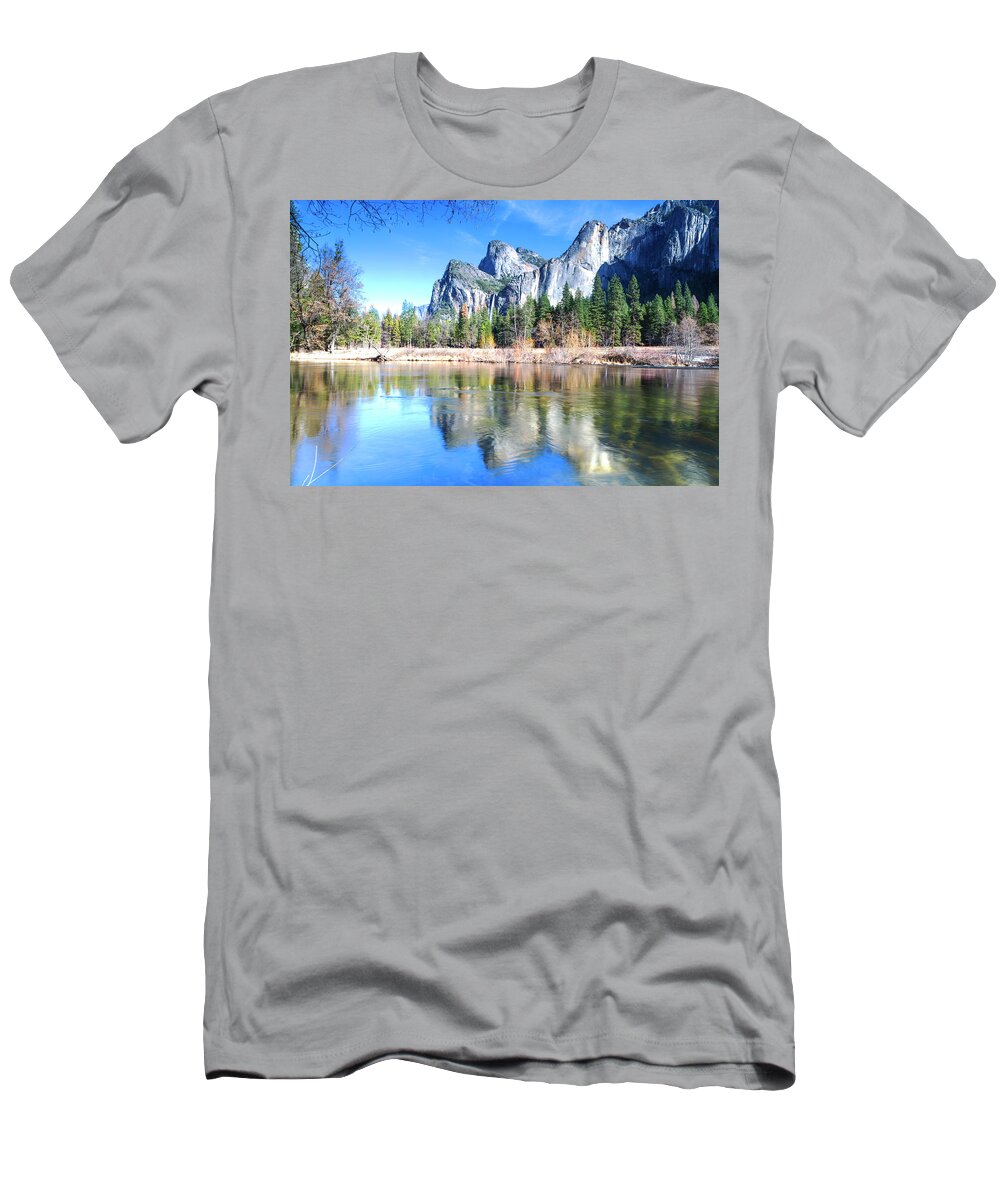 Yosemite T-Shirt featuring the photograph Beautiful Yosemite by Her Arts Desire