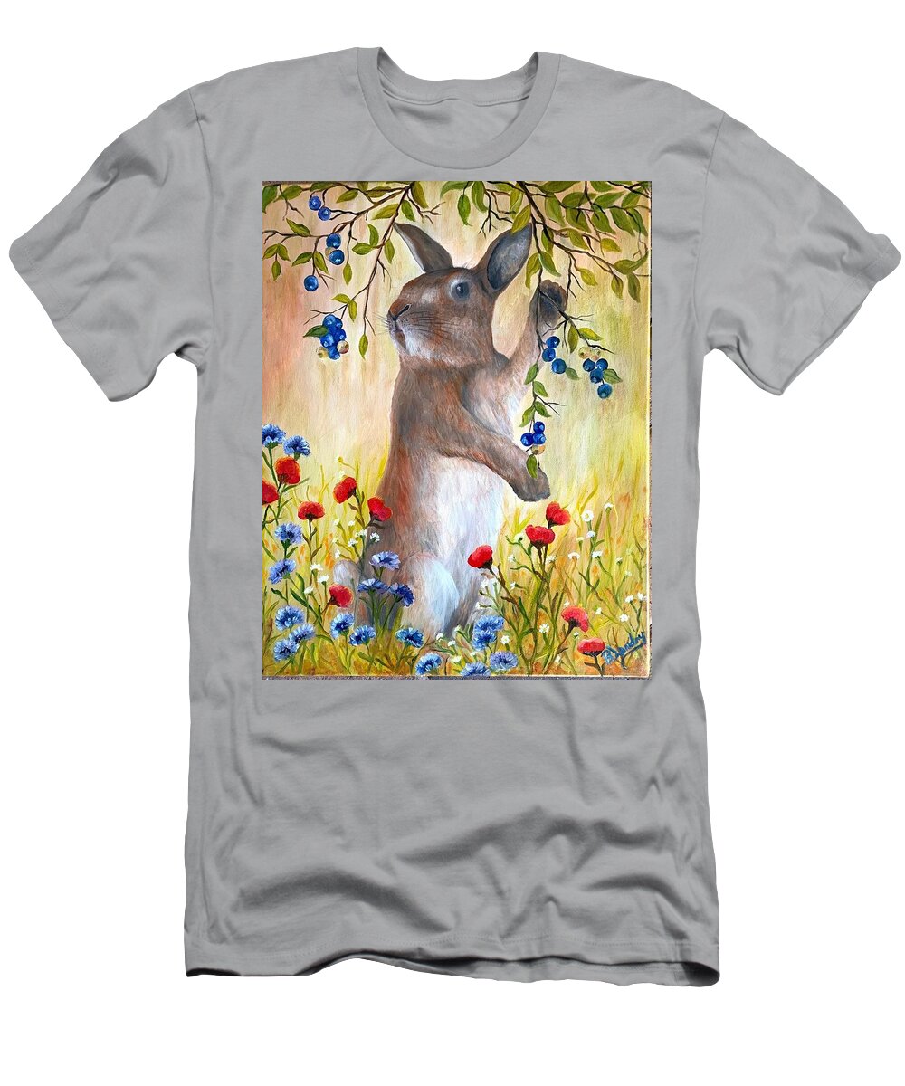 Berry T-Shirt featuring the painting Berrylicious by Barbara Landry