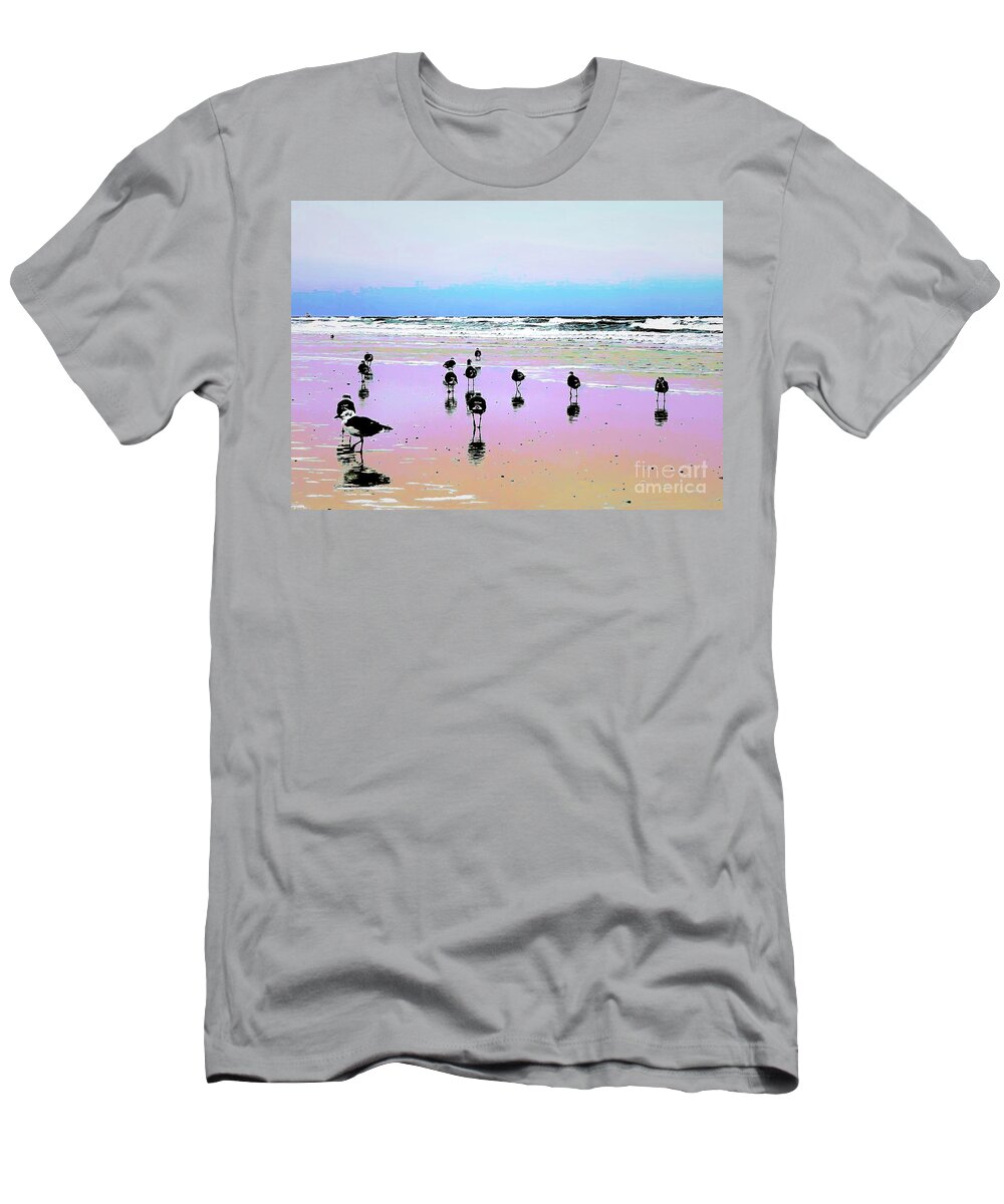 Beach T-Shirt featuring the photograph Best Face the Wind by John Anderson