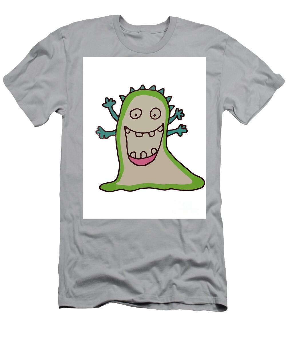 Big Mouth Monster T-Shirt by Irina Pokhiton - Pixels