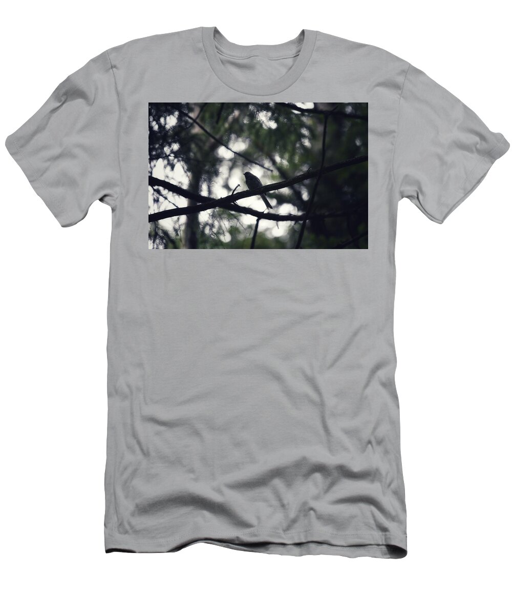 Bird T-Shirt featuring the photograph Bird at Dusk by Evan Foster