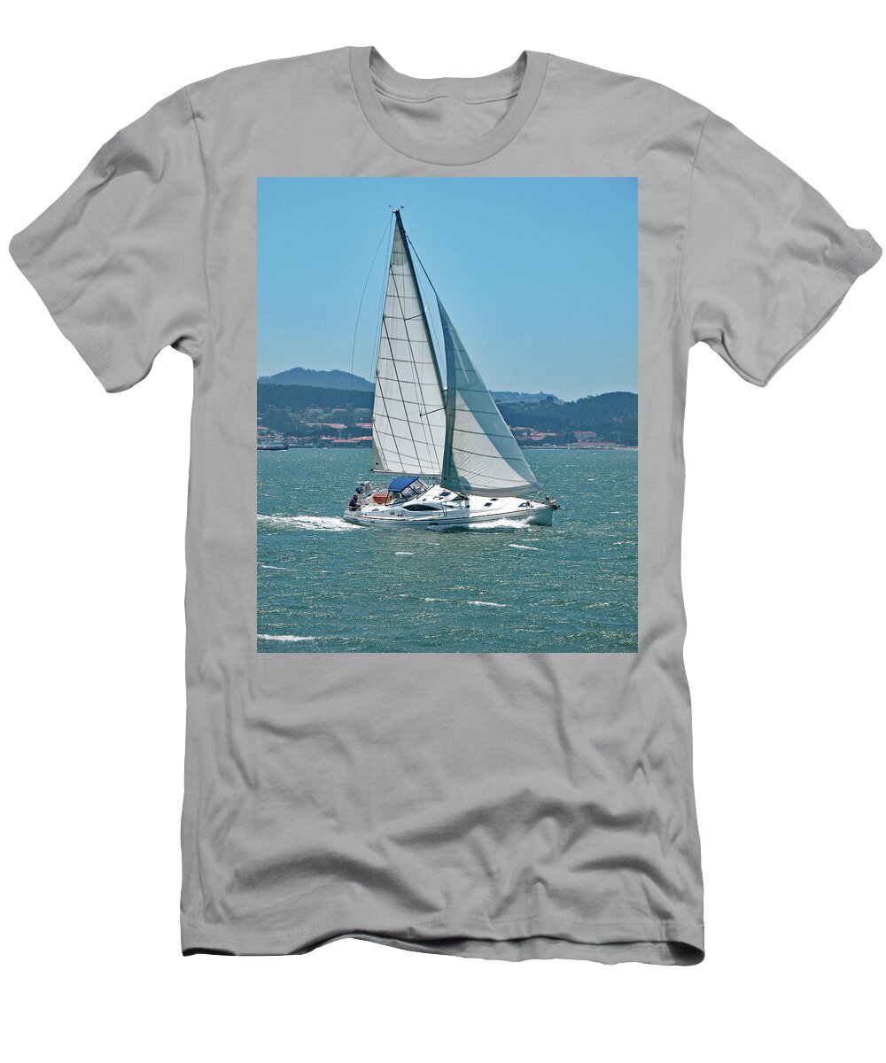 Sailboat T-Shirt featuring the photograph Born to Sail by Connie Fox