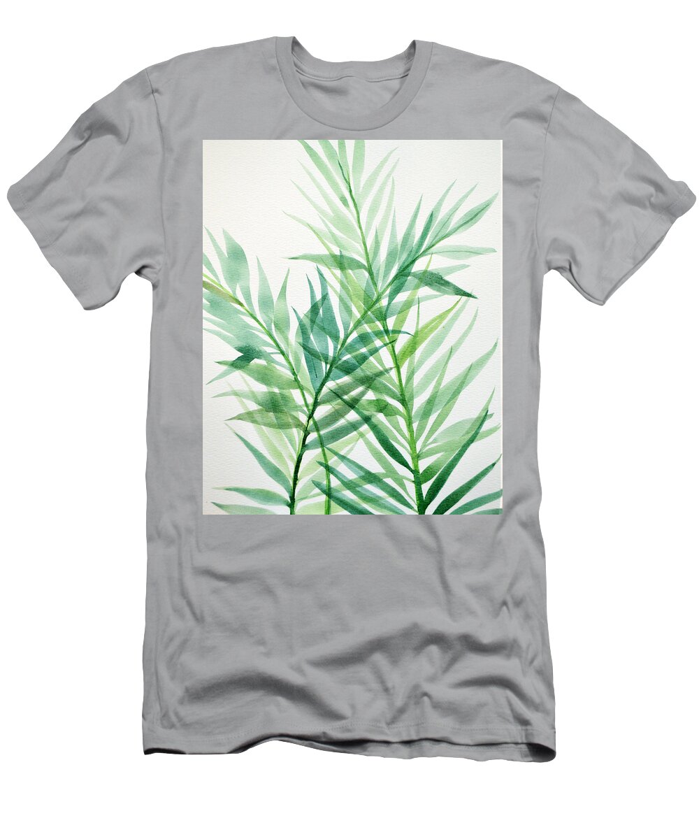 Fern Art T-Shirt featuring the painting Botanical #3 by Amy Giacomelli