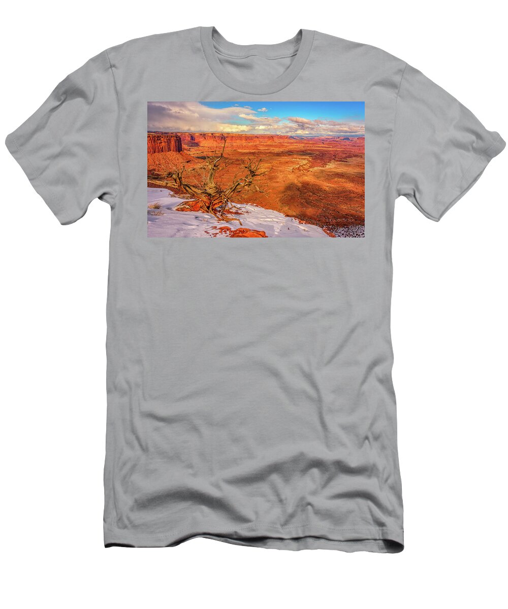 Buck T-Shirt featuring the photograph Buck Canyon in Winter by Kenneth Everett