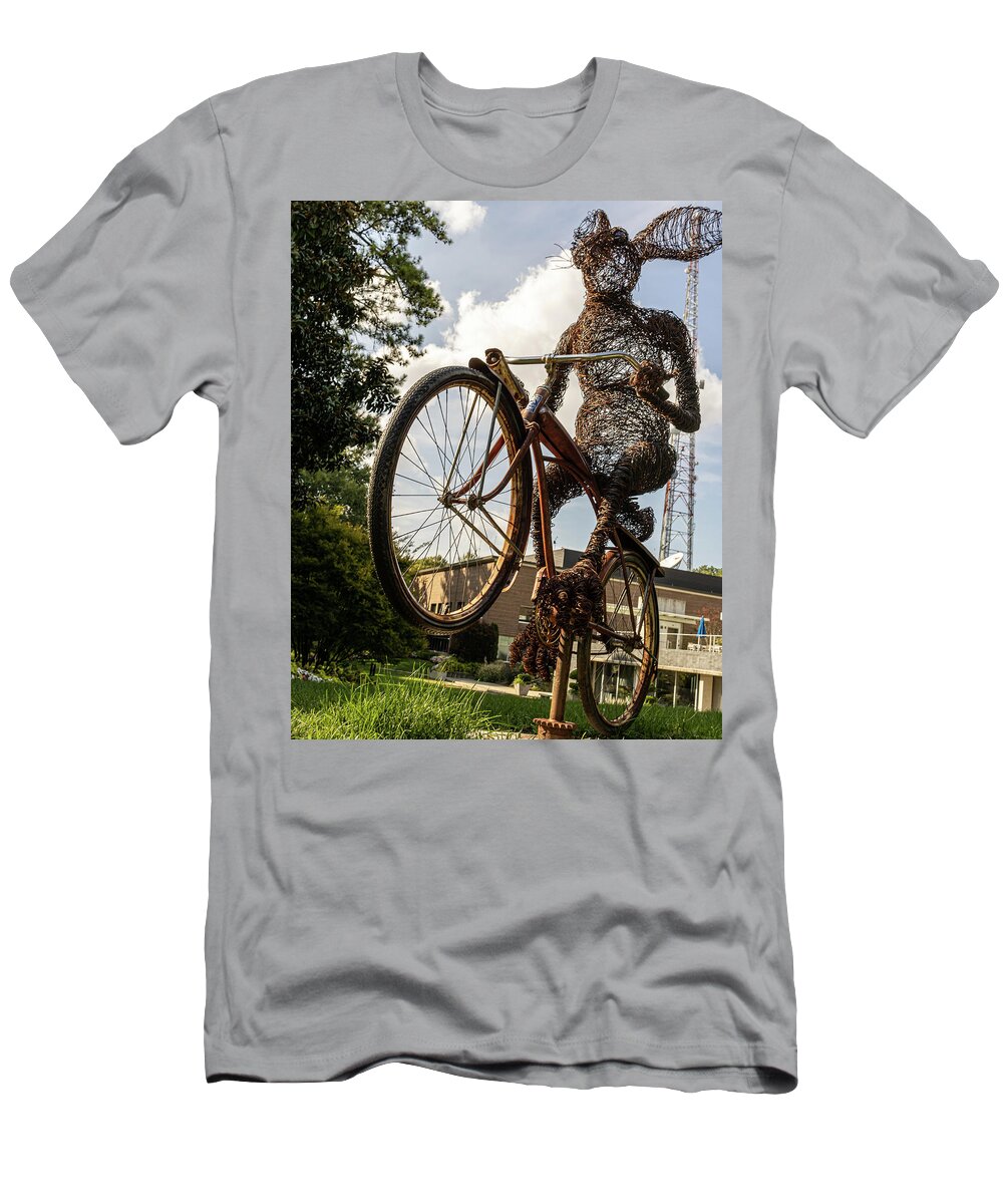 Transportation T-Shirt featuring the photograph Bunny Hop by Rick Nelson