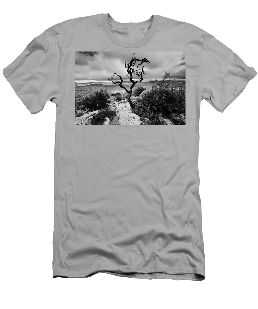 Tree T-Shirt featuring the photograph Burnt tree by Gary Browne