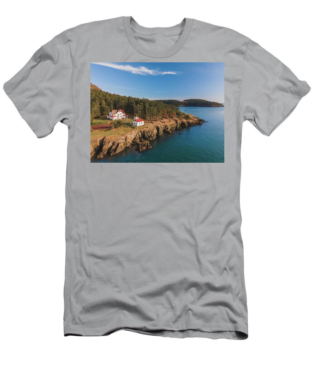 Lighthouse T-Shirt featuring the photograph Burrows Island Lighthouse by Michael Rauwolf