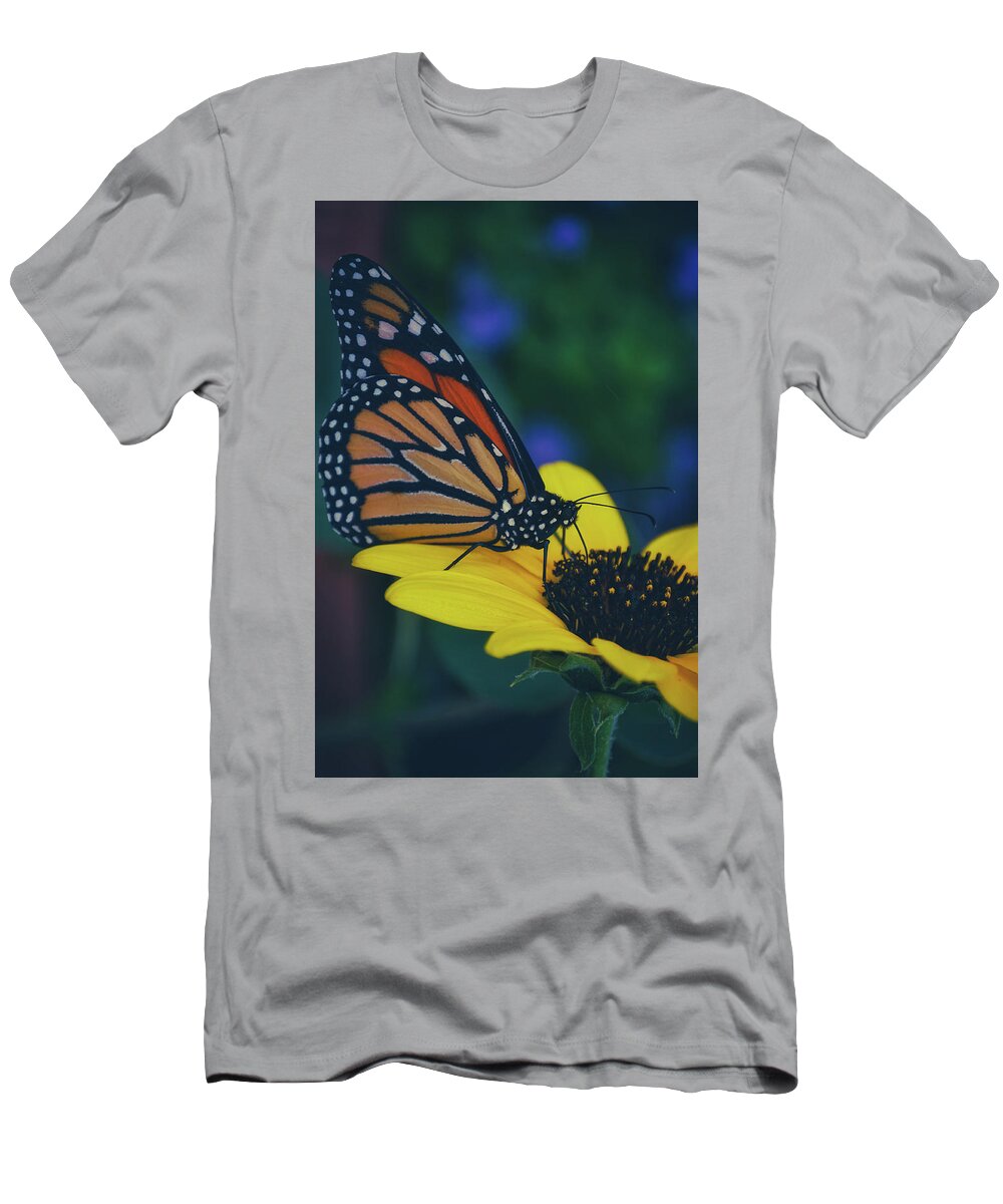 Mountain T-Shirt featuring the photograph Butterfly Flower by Go and Flow Photos
