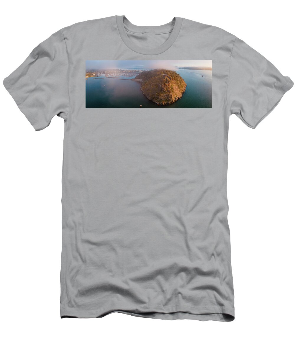 Cap Sante Marina T-Shirt featuring the photograph Cap Sante Panorama #2 by Michael Rauwolf