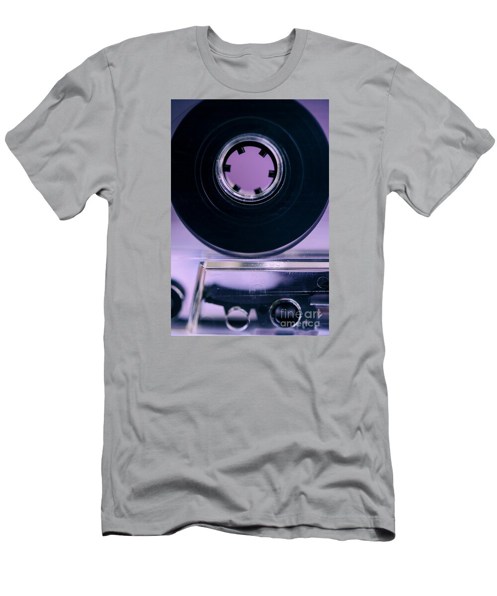 Cassette T-Shirt featuring the photograph Cassette Tape by David Lichtneker