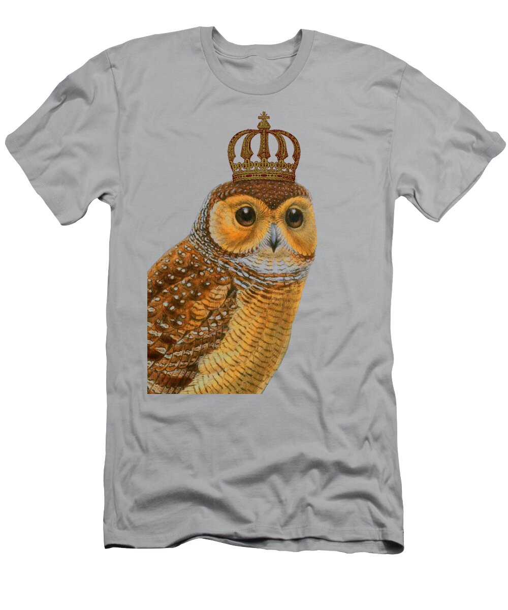 Owl T-Shirt featuring the digital art Castle Owl by Madame Memento