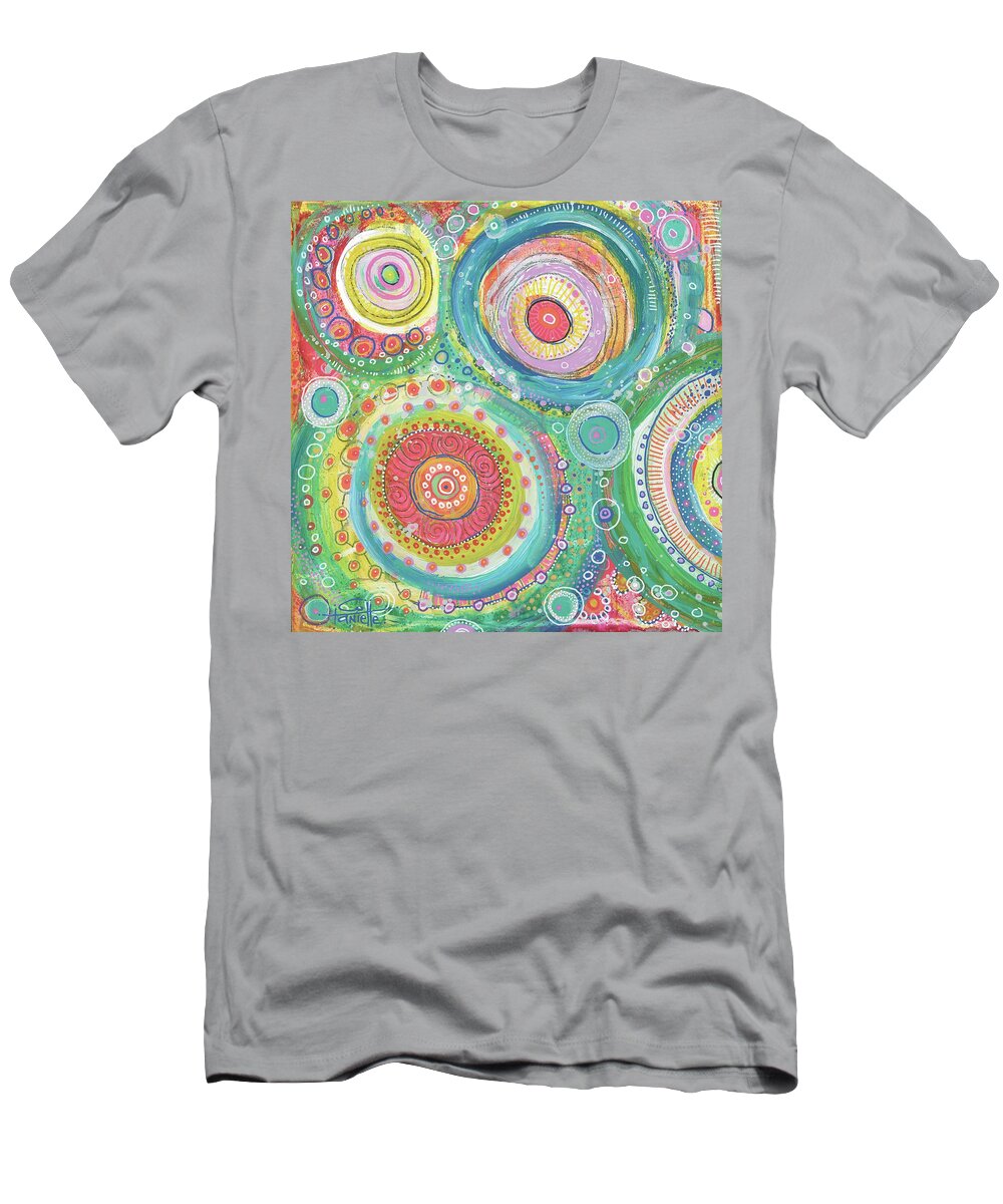 Cattywampus T-Shirt featuring the painting Cattywampus by Tanielle Childers