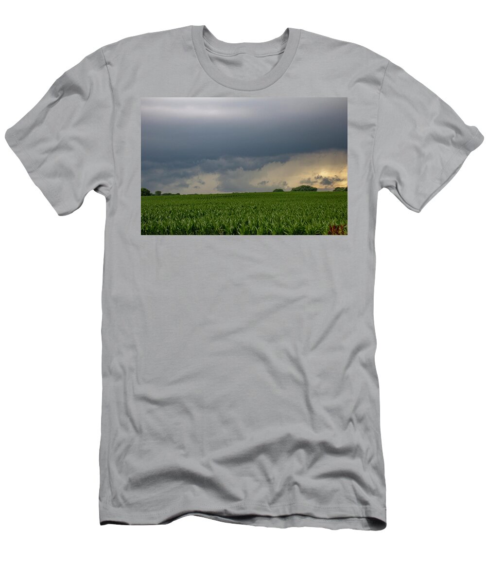 Nebraskasc T-Shirt featuring the photograph Central Nebraska Supercell 011 by Dale Kaminski
