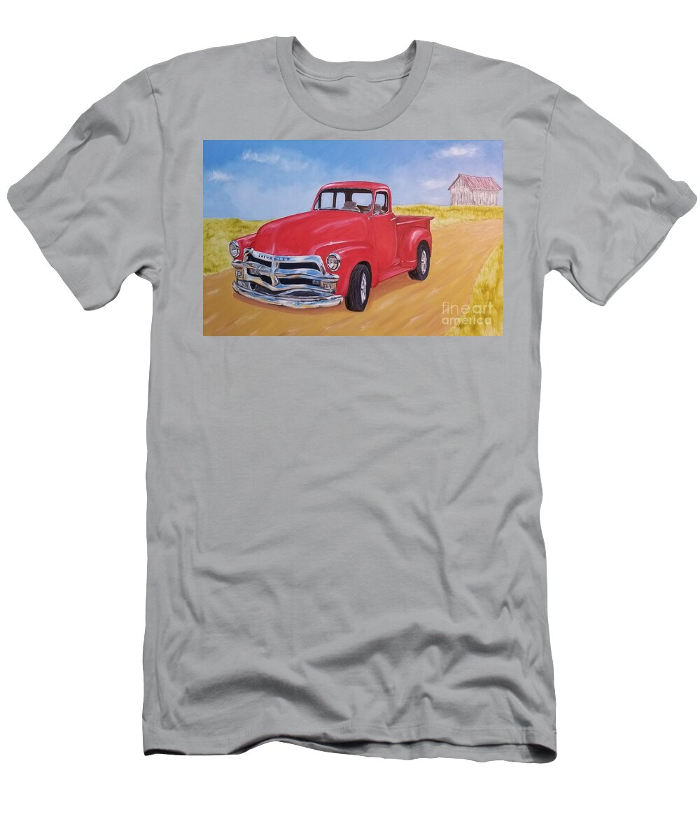 Old T-Shirt featuring the painting Chevrolet Truck by Stacy C Bottoms