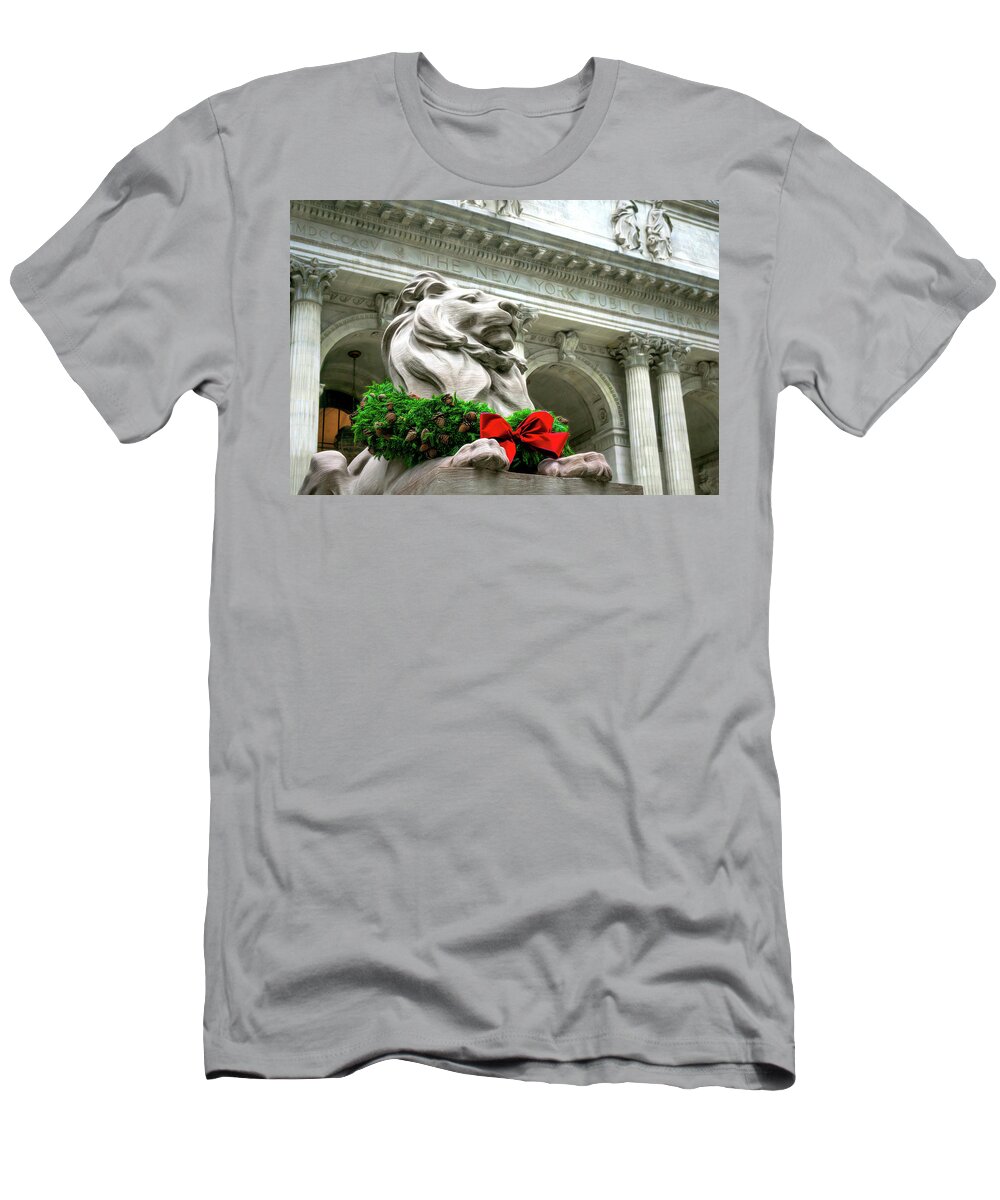 Christmas T-Shirt featuring the photograph Christmas in New York by June Marie Sobrito